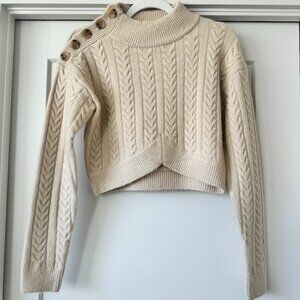 Small Crescent Cropped Sweater
